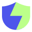 Shield - blue and green