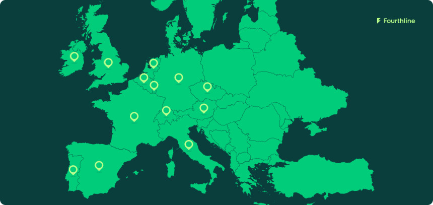 The countries covered by the KYC and AML compliance solutions of Fourthline