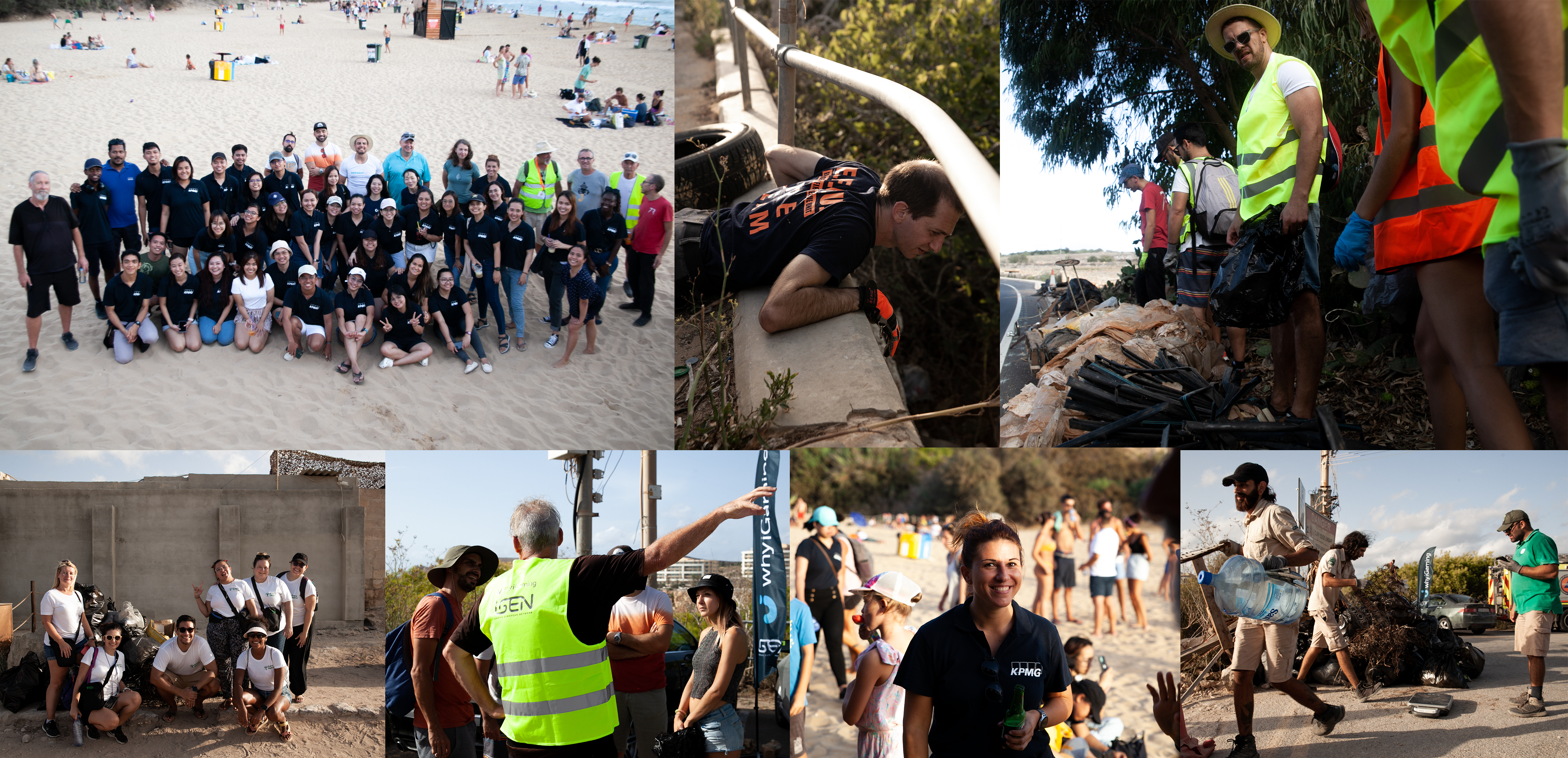 85 volunteers clear 1359.4 kgs of trash from Ghajn Tuffieha for World Cleanup Day