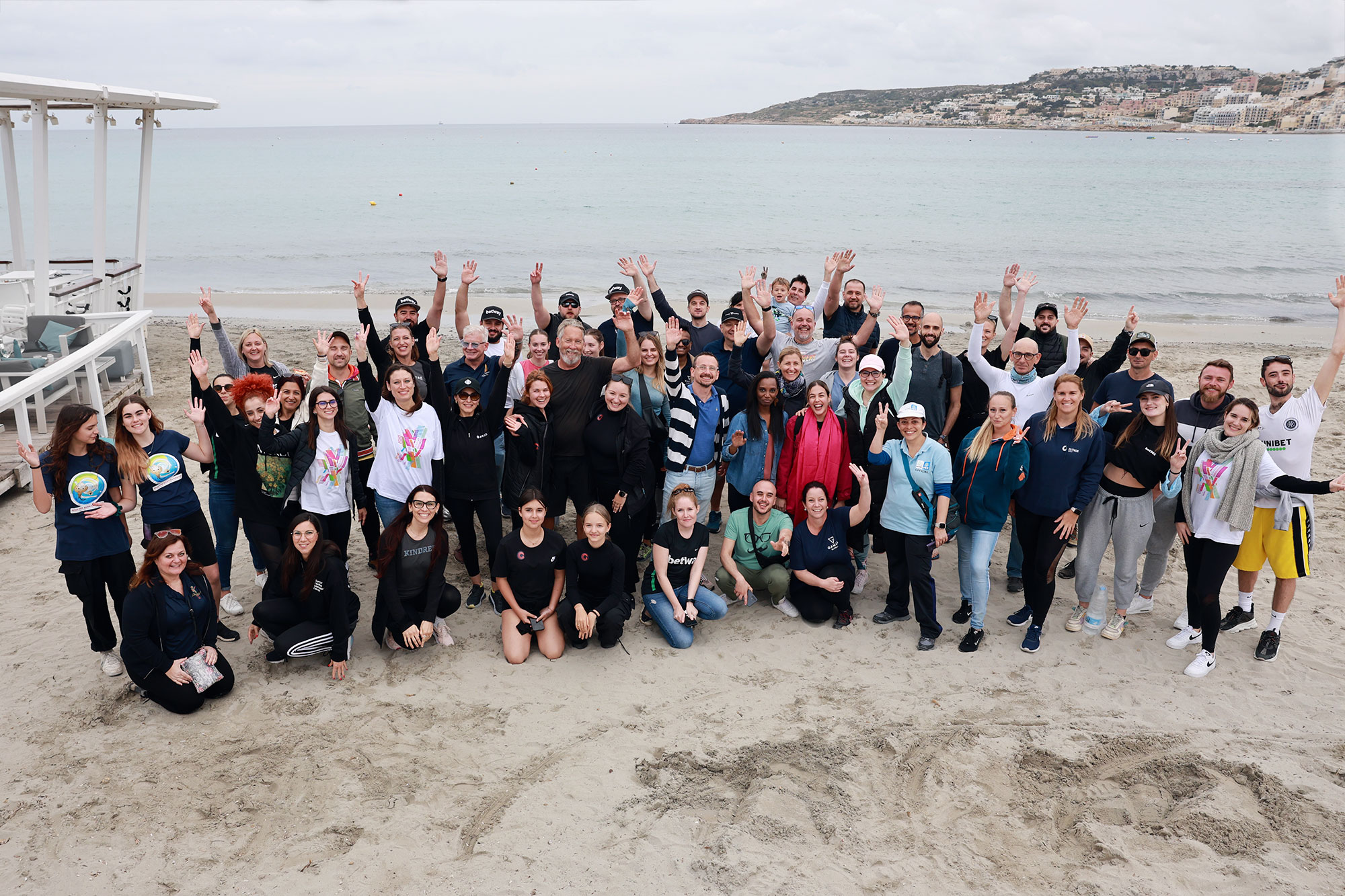 90 volunteers remove 700 kgs of rubbish from Ghadira Bay