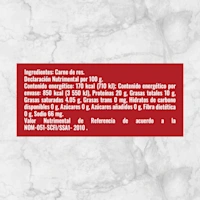 81713 CARNE MOLIDA DE RES 90 10 Info Nutrimental