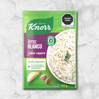82205 WFMex Packeged ARROZ BLANCO KNORR 155G Secos
