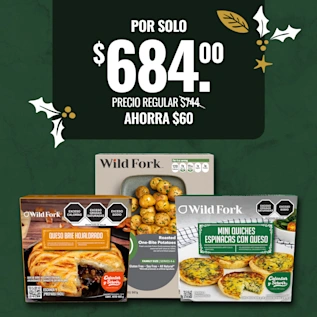 Kit Queso Brie + Papas Cambray y Mini Quiches | Navidad