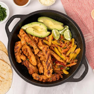 Fajitas de Pechuga de Pollo Adobadas