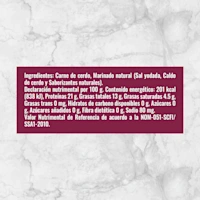 82164 CABEZA DE LOMO DE CERDO EN TROZO Info Nutrimental