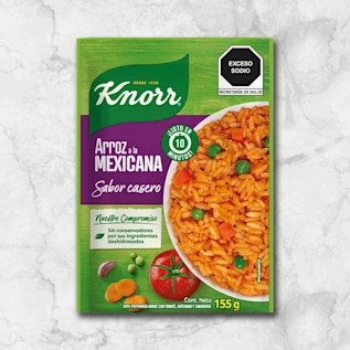 82206 WFMEX PACKAGED ARROZ A LA MEXICANA KNORR 155G Secos