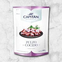 82019 WFMex Packaged PULPO COCIDO PICADO 500G Pescados y mariscos