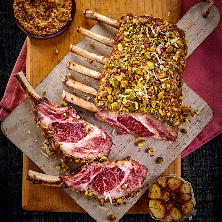 RACK DE CORDERO CON COSTRA DE PISTACHE