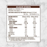 82196 PALETAS MAGNUM MINI CERO AZÚCAR 6 55ml Info nutrimental