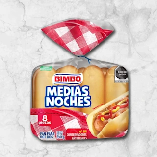 82168 WFMex Packaged MEDIAS NOCHES BIMBO 340g Secos