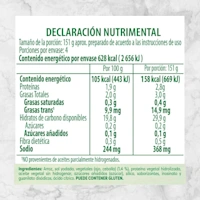 82205 ARROZ BLANCO KNORR 155G Info Nutrimental
