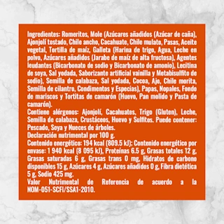 81915 ROMERITOS Info Nutrimental