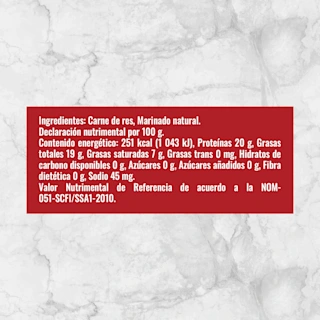 81051 TAMPIQUENA DE FILETE info nutrimental