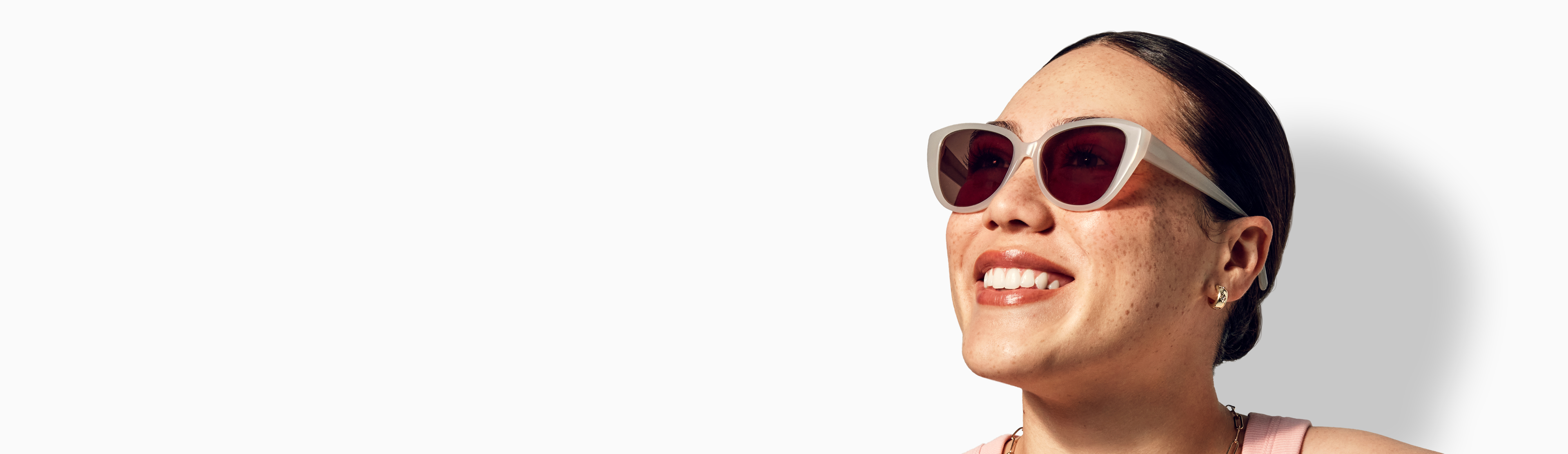 Woman wearing iconic sunglasses