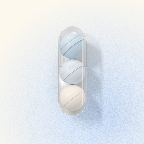 Ritual BioSeries™ Melatonin capsule on a gradient background