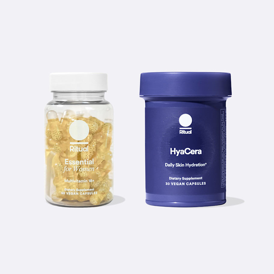 Essential for Women 18+ and HyaCera Bottles