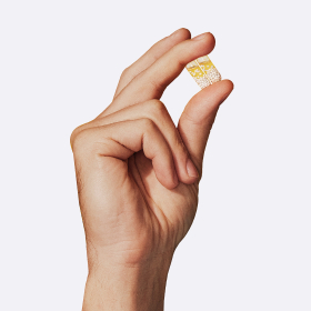 Closeup image of men holding 2 Essential for Men 18+ pills in hand