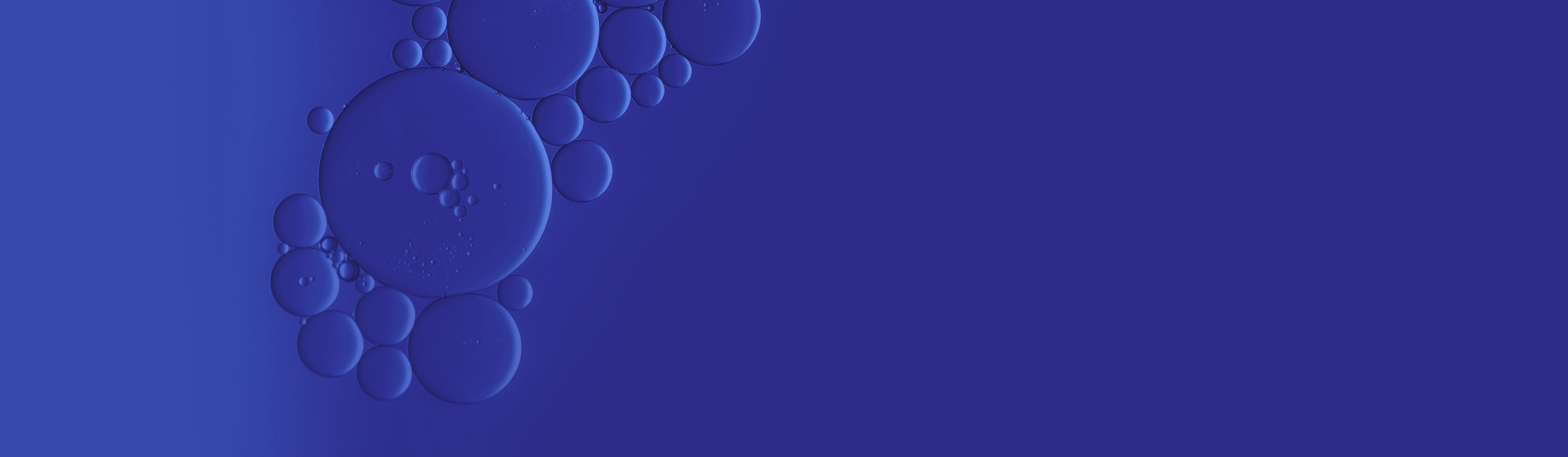 Blue bubbles on a blue background.