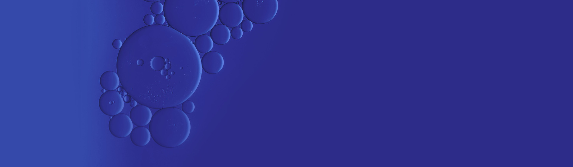 Blue bubbles on a blue background.