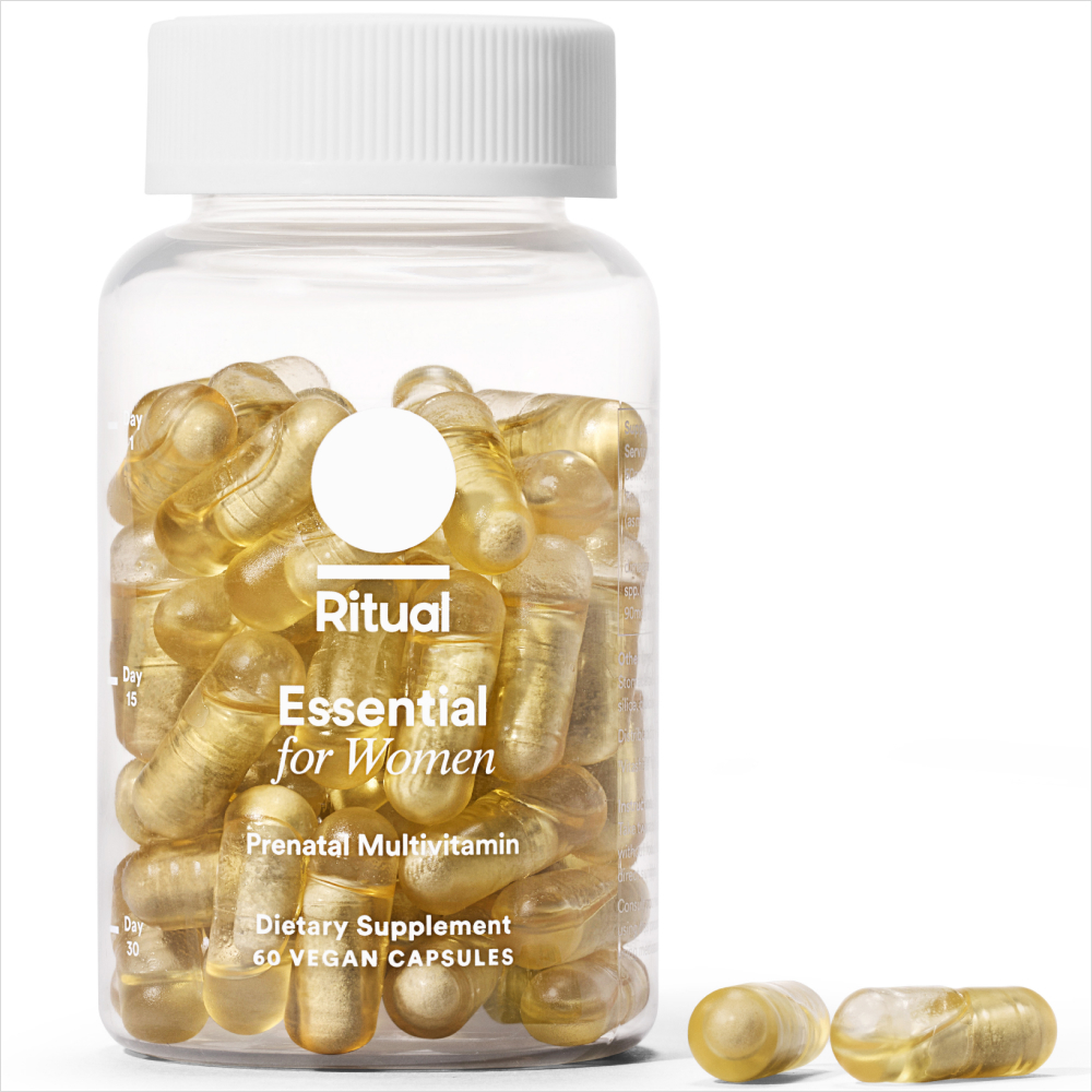 Ritual Prenatal Multivitamin Mint Essenced | 12 Bioavailable Key Nutrients for Before & During Pregnancy* |  Vegan-Friendly