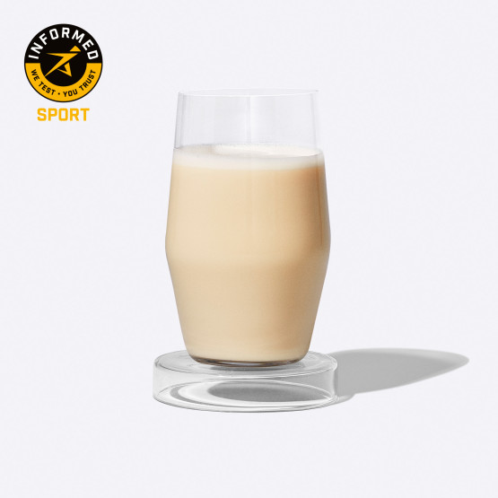 Photo of Ritual Essential Protein shake in a drinking glass