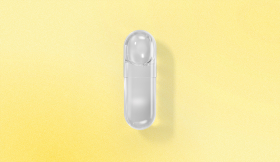 Ritual Natal Choline capsule on yellow background