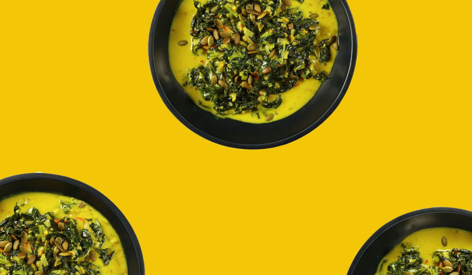 A Vegan Creamed Greens Recipe You'll Love