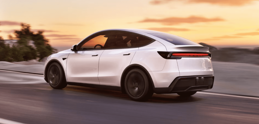 Tesla Y Vehicle Driving