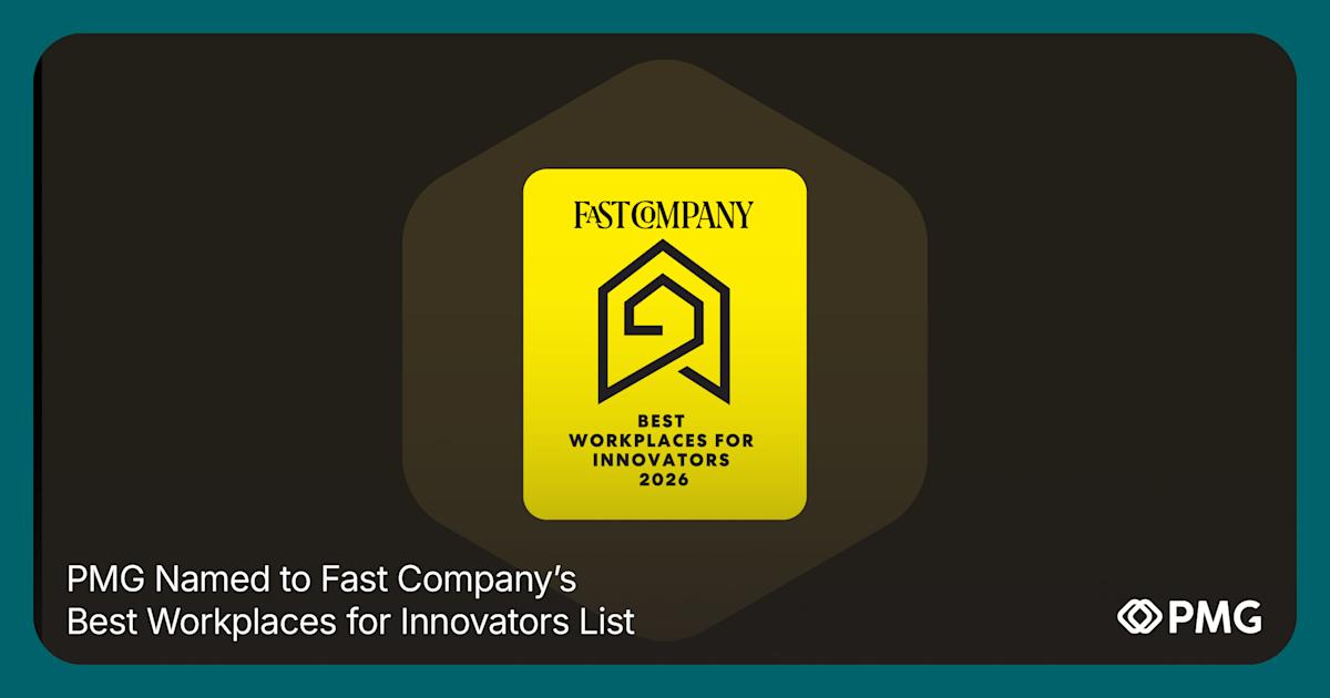 PMG Named to Fast Company’s Best Workplaces for Innovators List