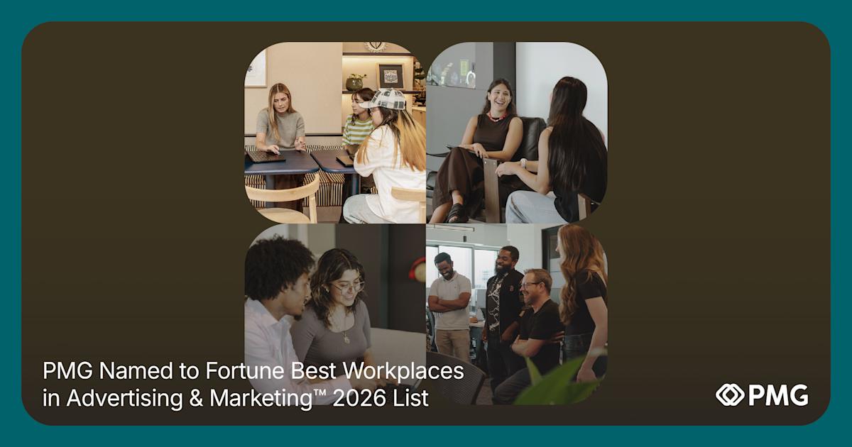PMG Named to Fortune Best Workplaces in Advertising & Marketing™ 2026 List