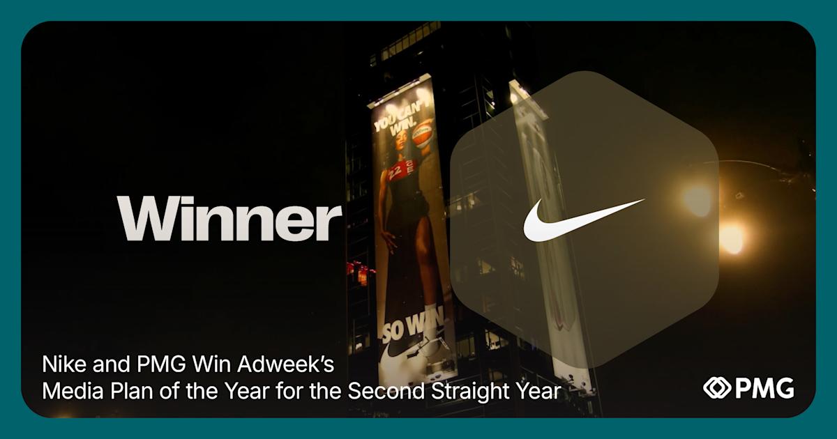 Nike and PMG Win Adweek’s Media Plan of the Year for the Second Straight Year