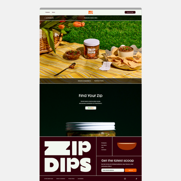 zip dips pdp