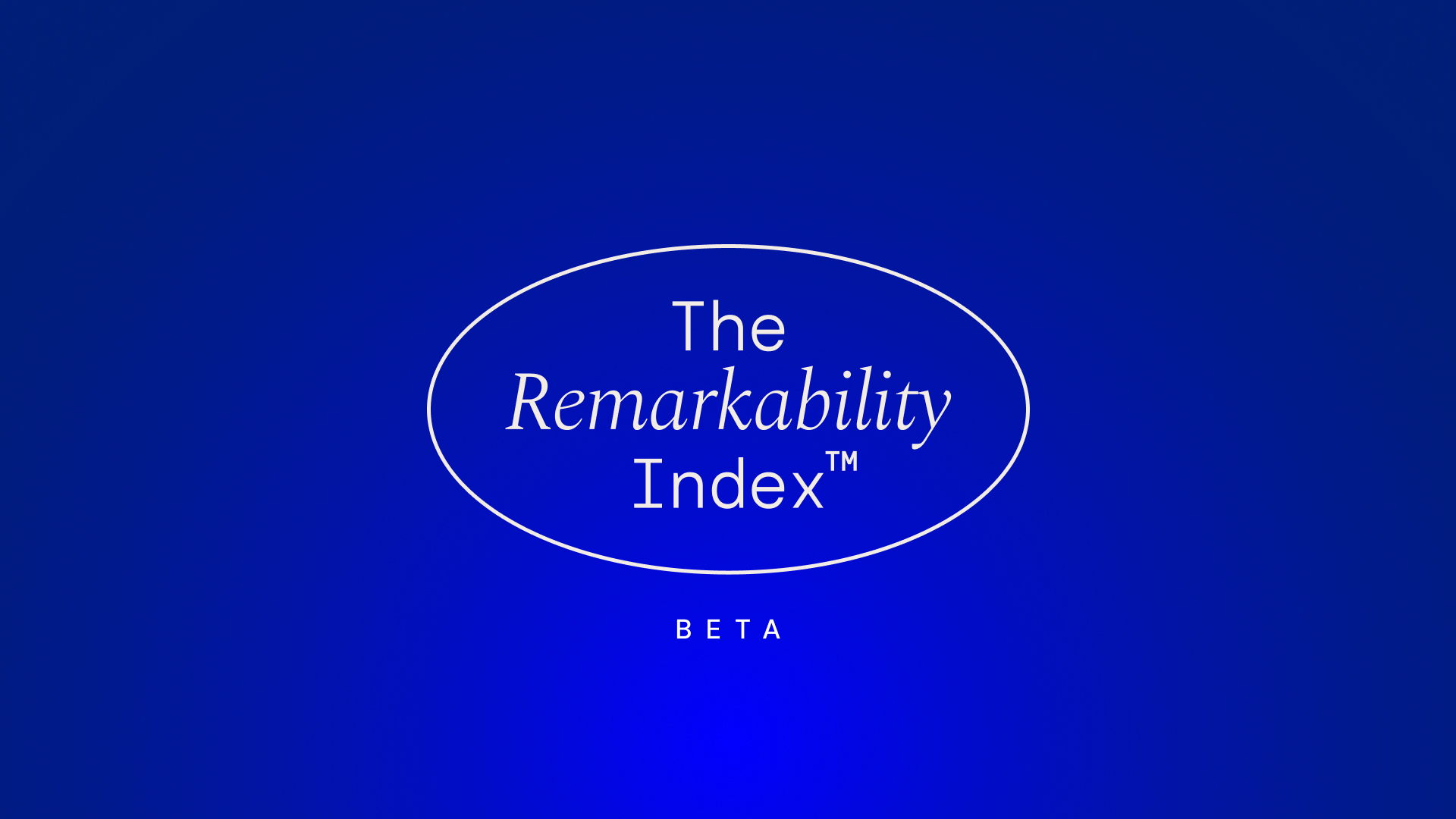 The Remarkability Index