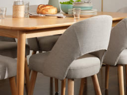 Curved Dining Chair USP Lifestyle 1 Silver Fox