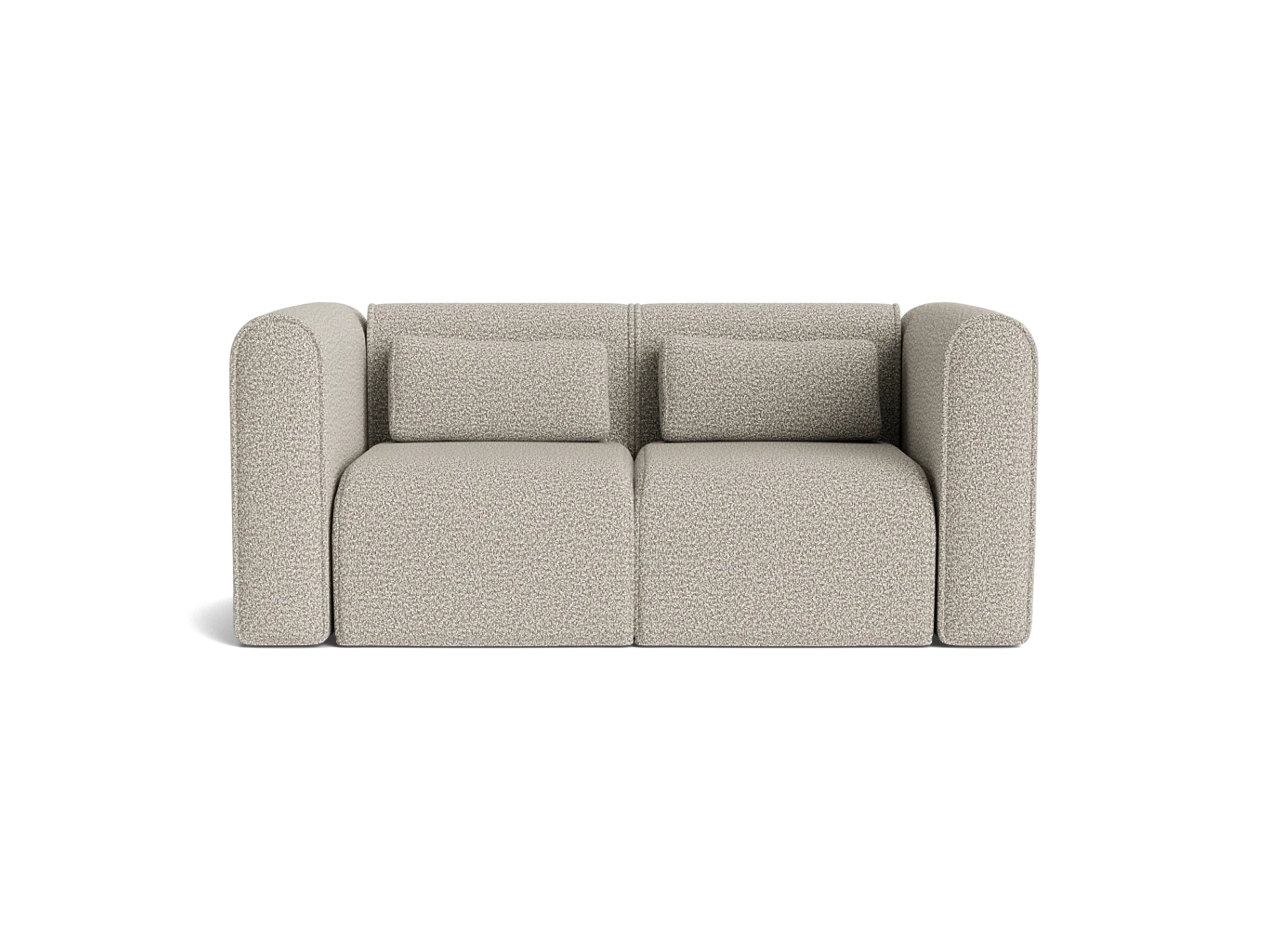 AU Dreamy Modular 2 Seater Sofa Limestone Product 1