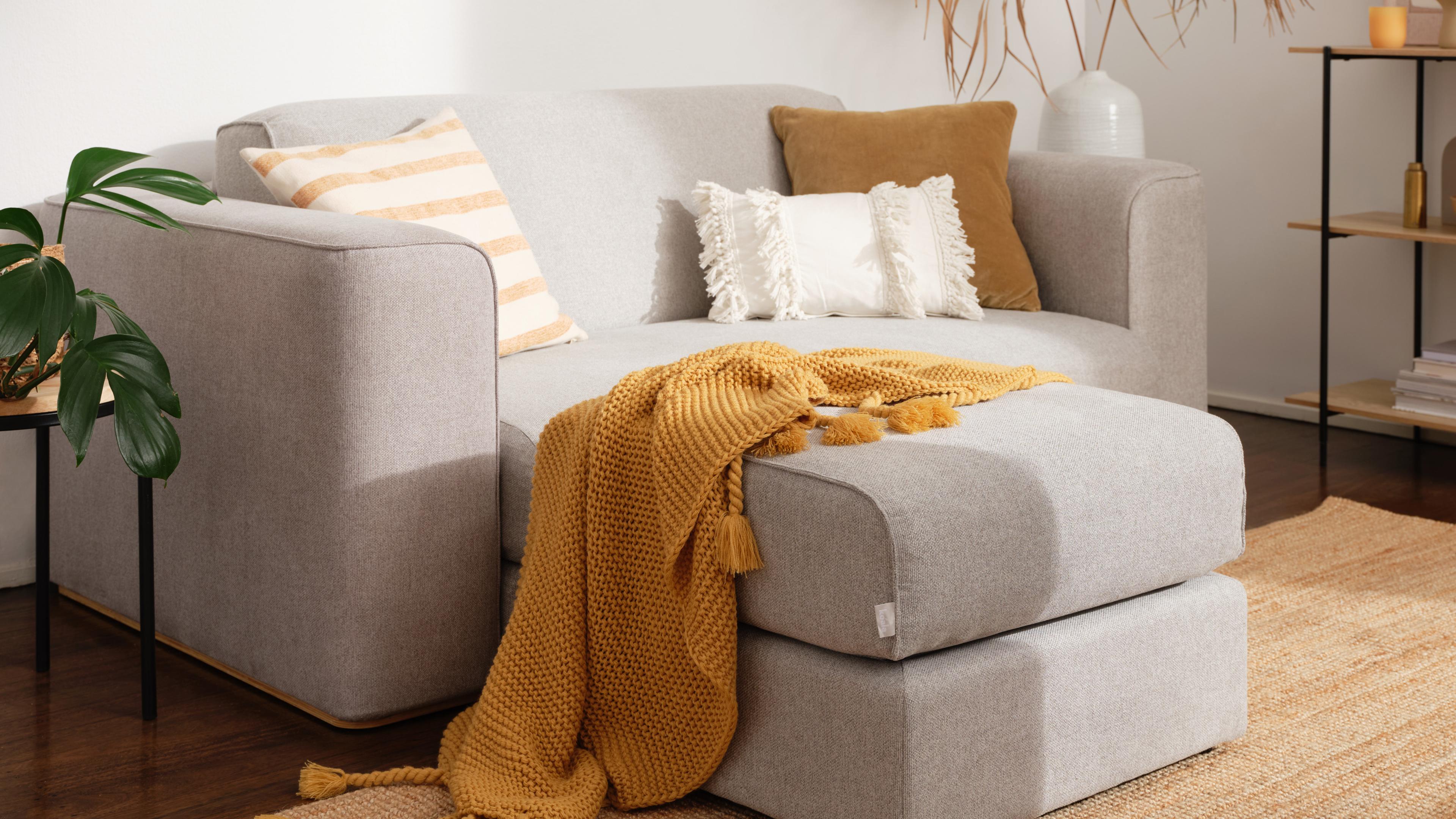 Sofa Bed Ottoman Slider Lunar Grey Lifestyle 1