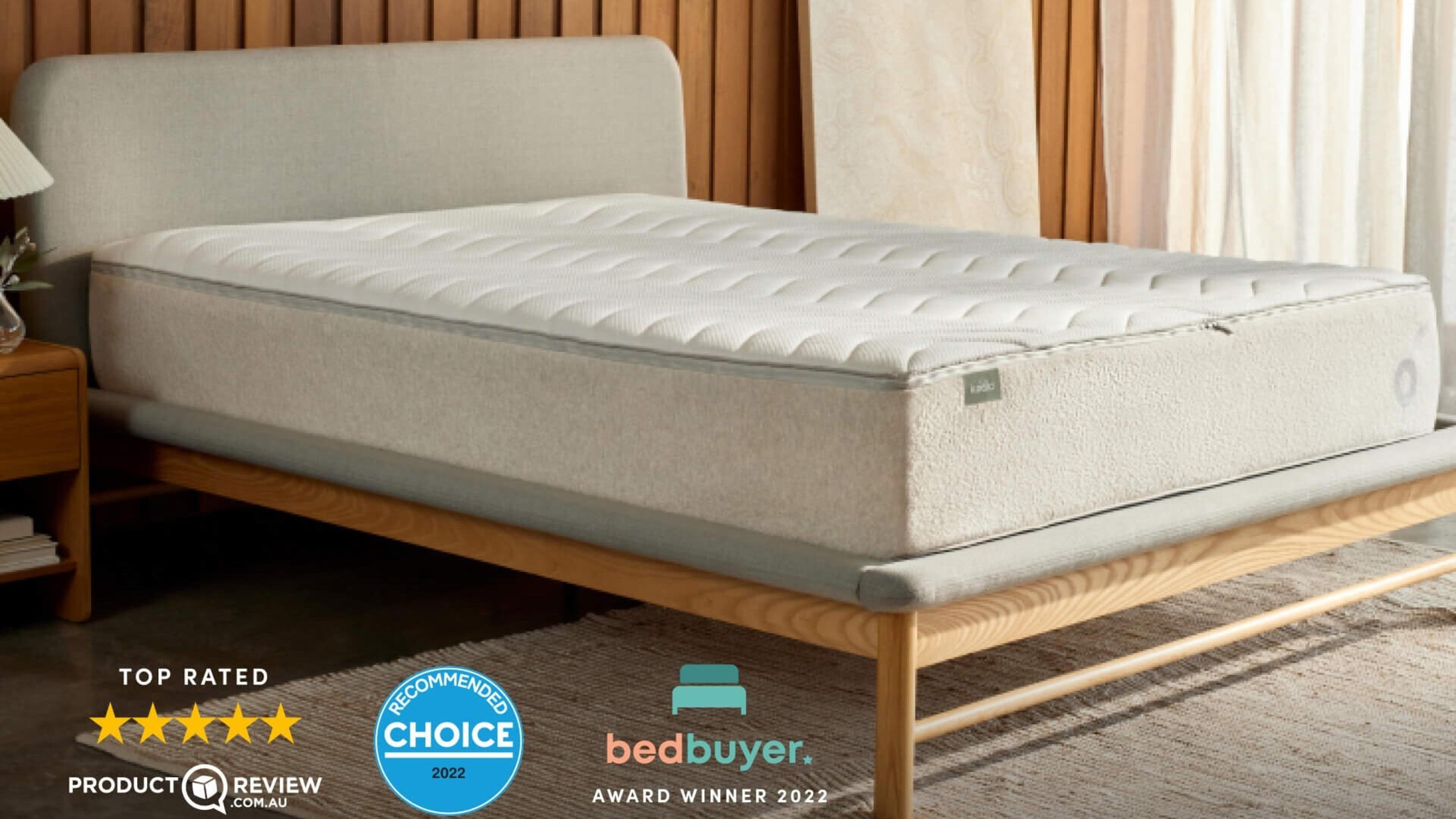 AU > Landing Page > Mattress Discover Page > image with logo