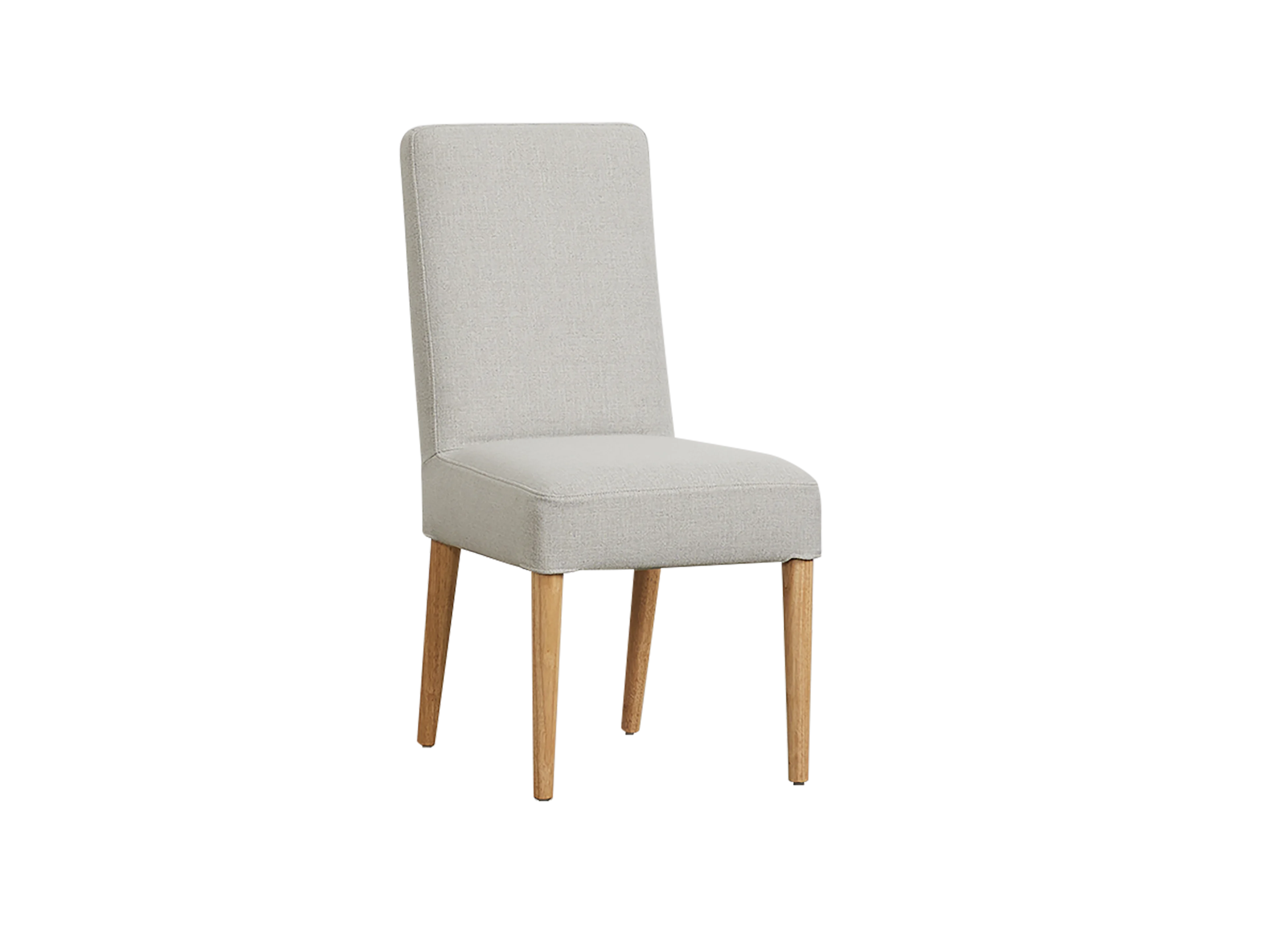 Straight Back Dining Chair Silver Fox