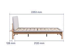 Paddington Fabric Bed Frame Super Single Dimension 2