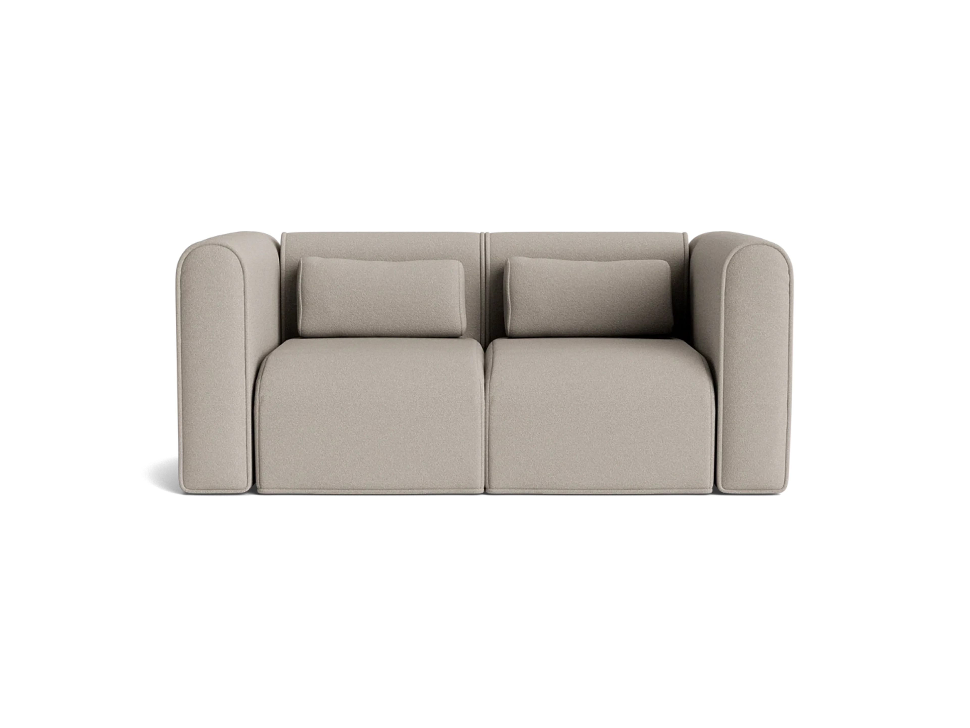 AU Dreamy Modular 2 Seater Sofa Morning Grey