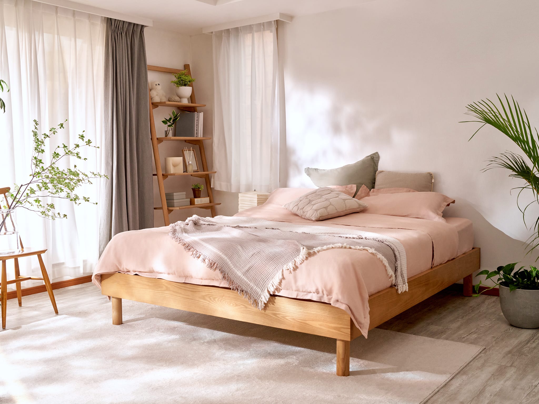 半額以下】コアラマットレス + 無印木製ベッドフレーム - ベッド