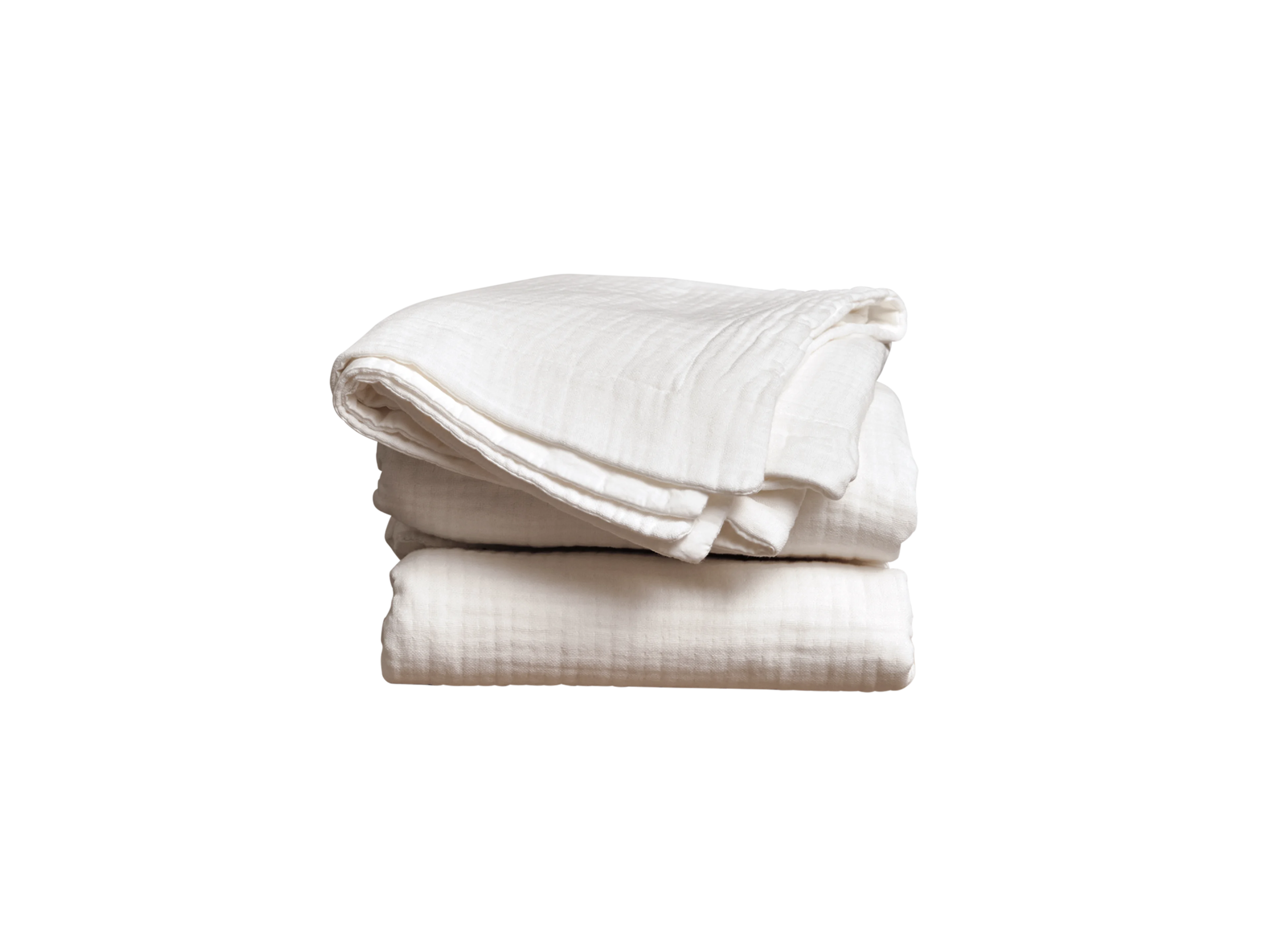 AU Organic Cotton Duvet Set (Crinkle) Queen Ocean Salt