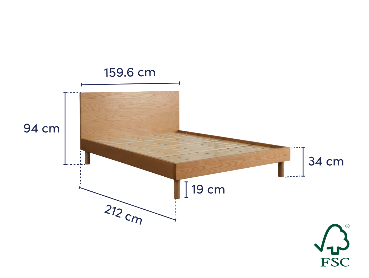 Balmain Wooden Bed Base Koala AU