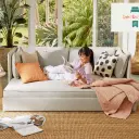AU PDP Stunner Sofa Bed Limestone Lifestyle 2
