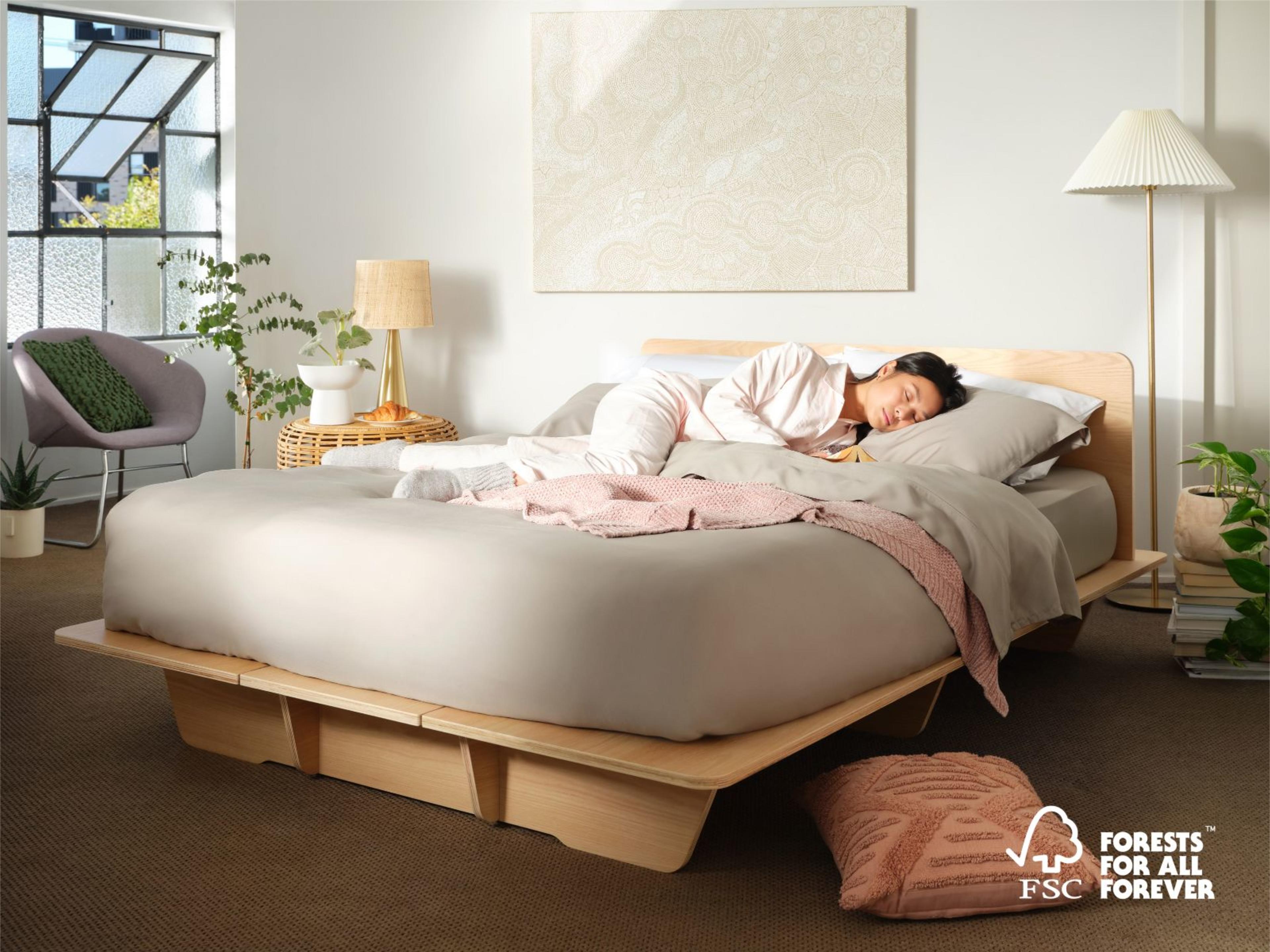 AU Slider Timber Bed Base Queen Lifestyle 2 (FCS)