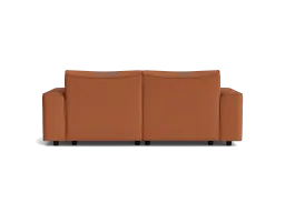 AU PDP Modern UnReal Leather Sofa Burnt Rock Item 10