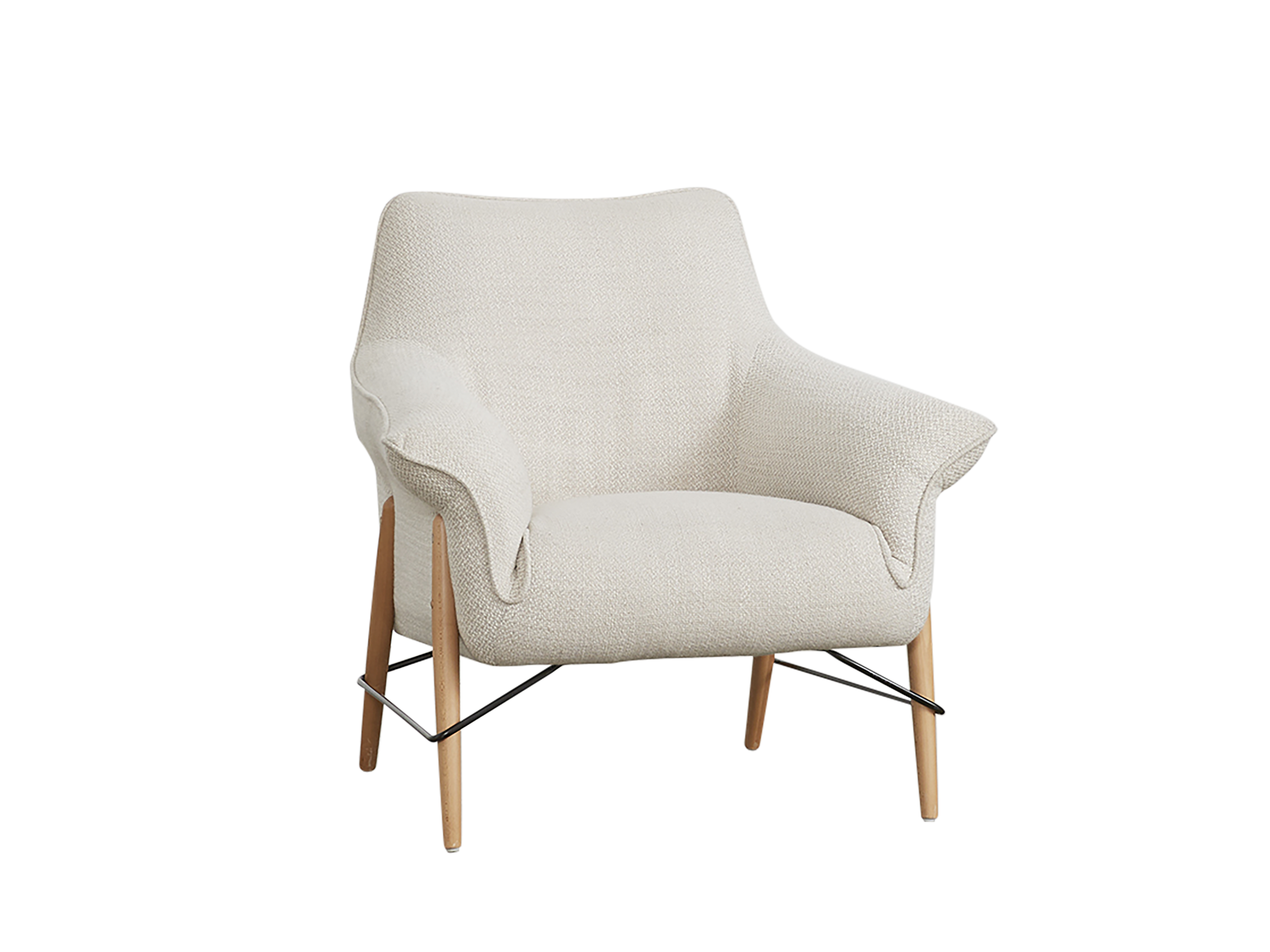 High Back Armchair Slider Assorted Creams Product 1