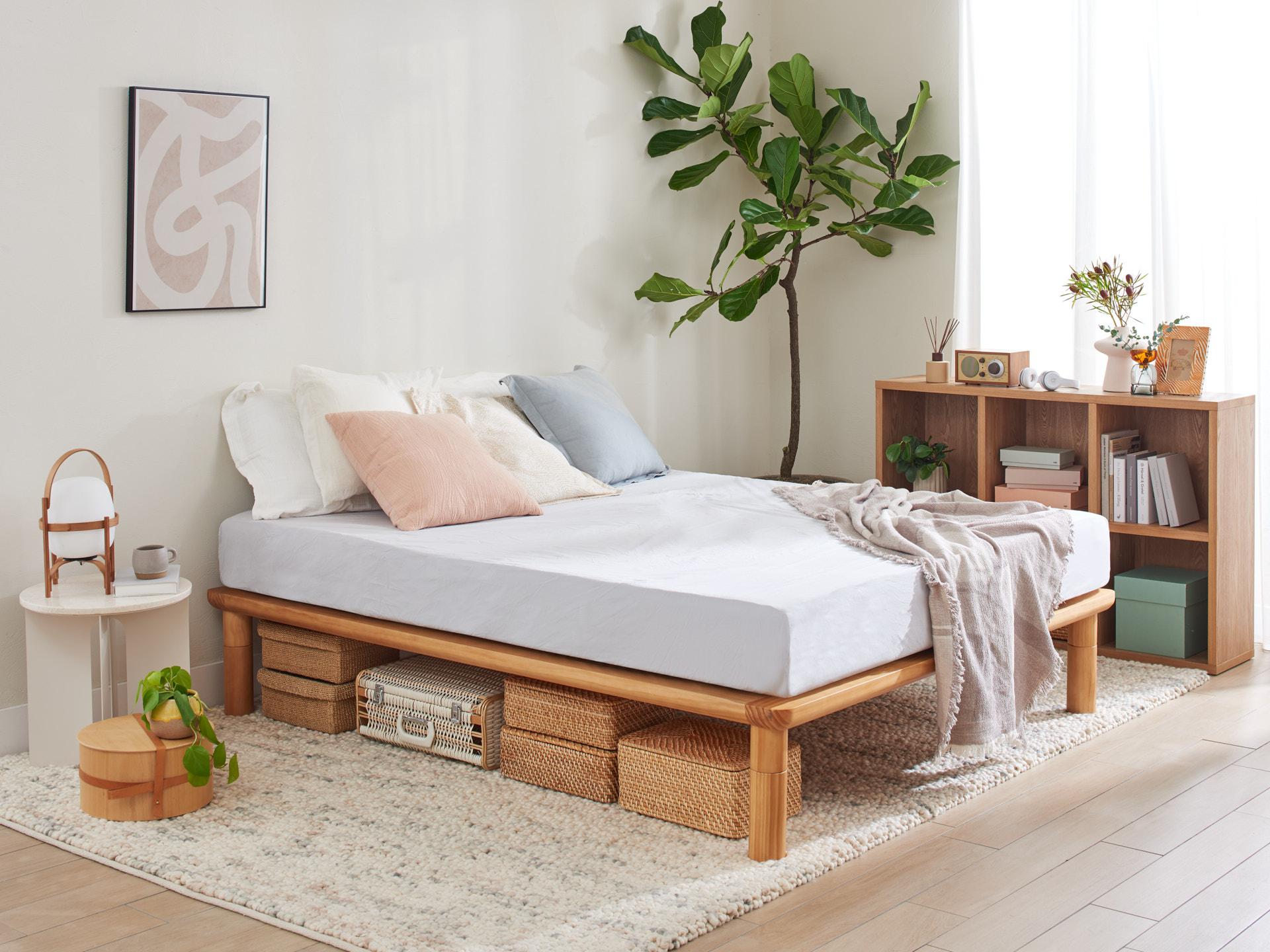 半額以下】コアラマットレス + 無印木製ベッドフレーム - ベッド