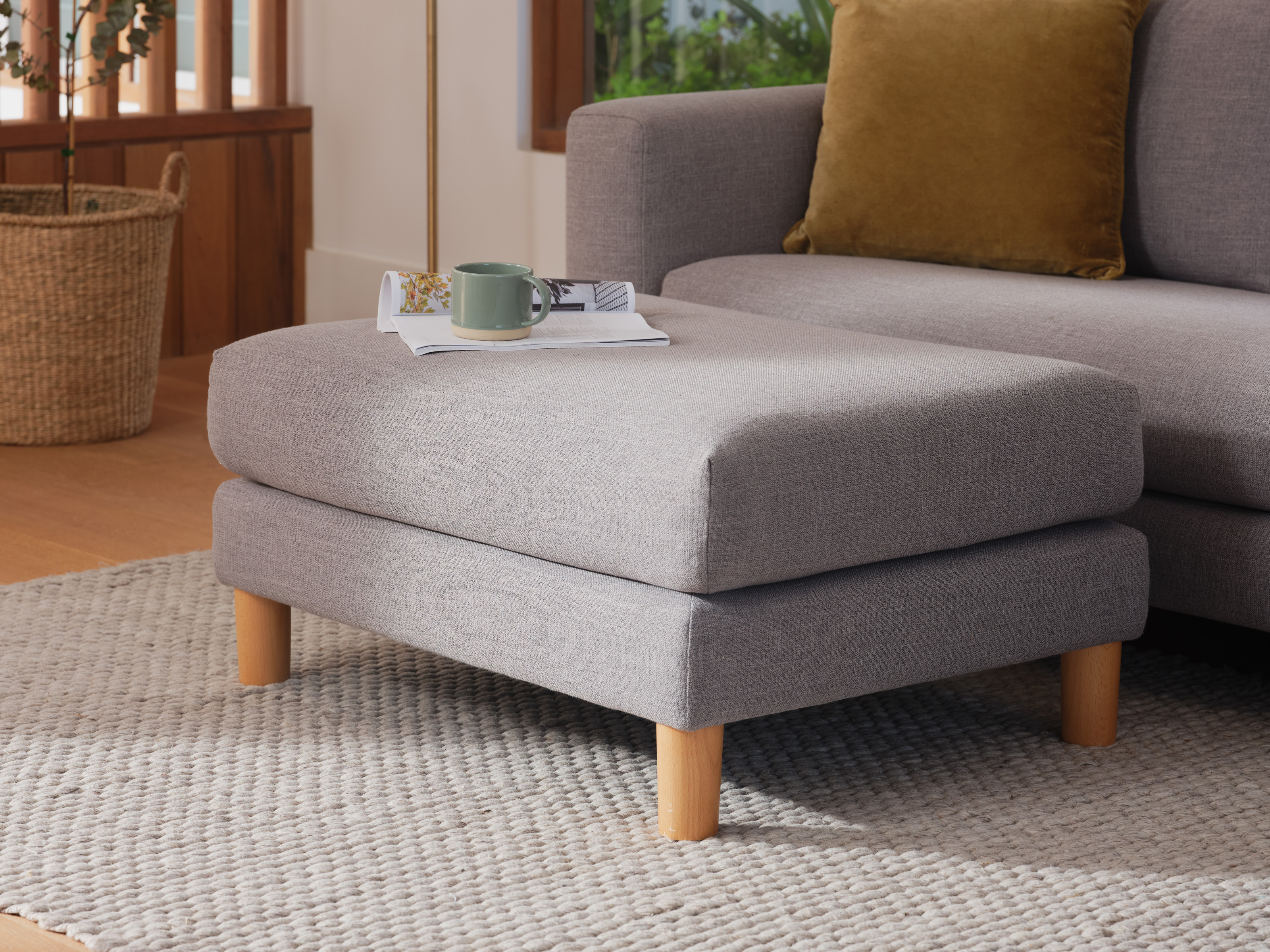 コアラソファー オットマン ライトグレー