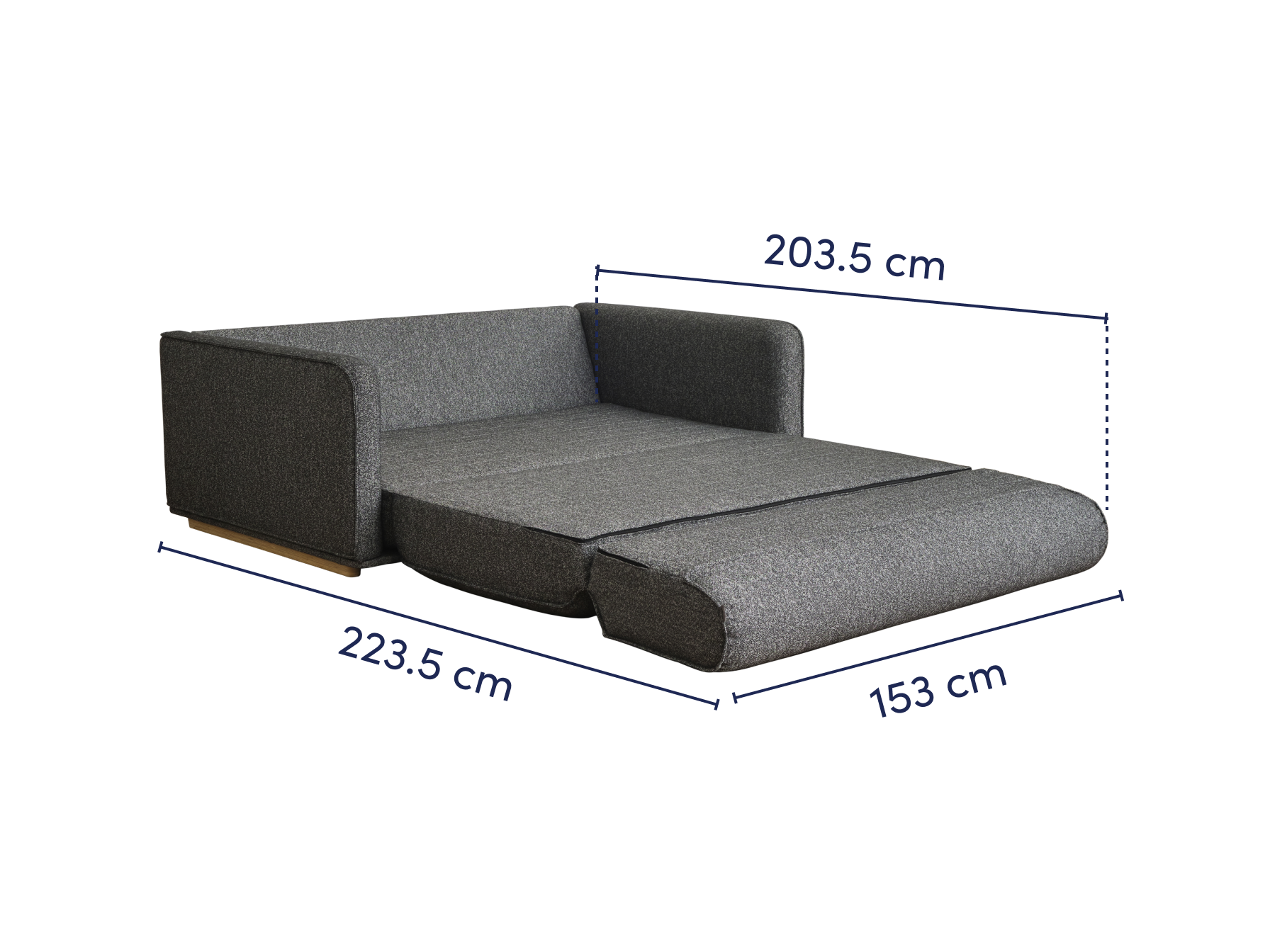 NEW Luxe Cushy Sofa Bed In Bouclé Koala AU